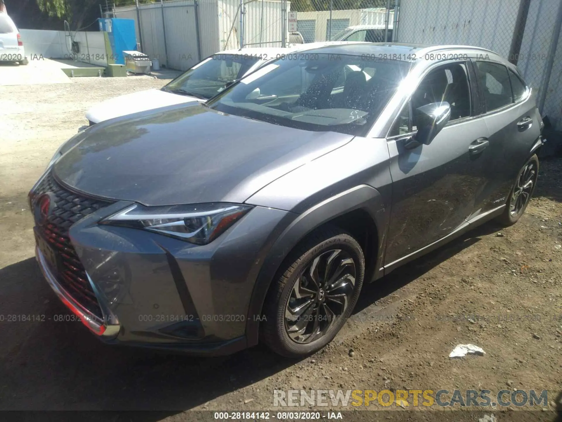 2 fotografías del automóvil dañado JTHP9JBH6L2023769 LEXUS UX 2020