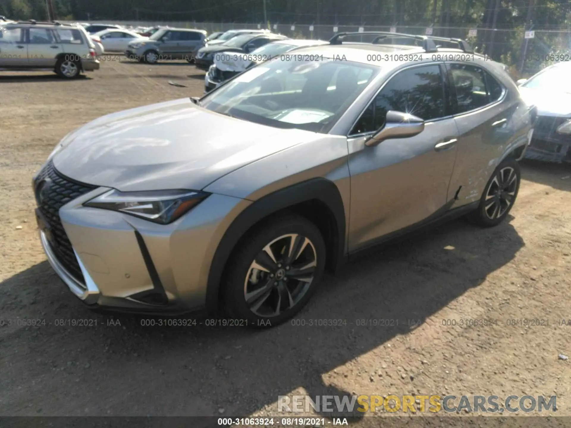 2 fotografías del automóvil dañado JTHP9JBH8L2027516 LEXUS UX 2020