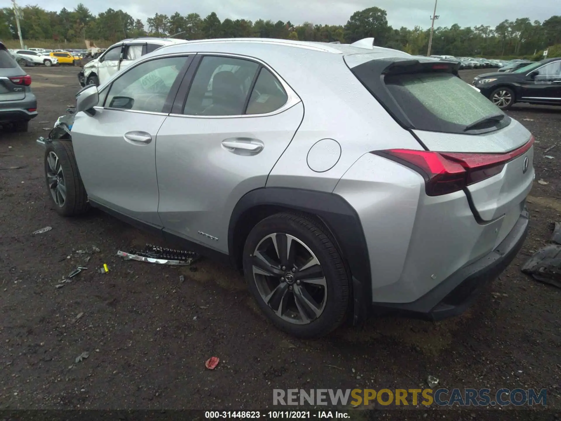 3 fotografías del automóvil dañado JTHP9JBHXL2022155 LEXUS UX 2020