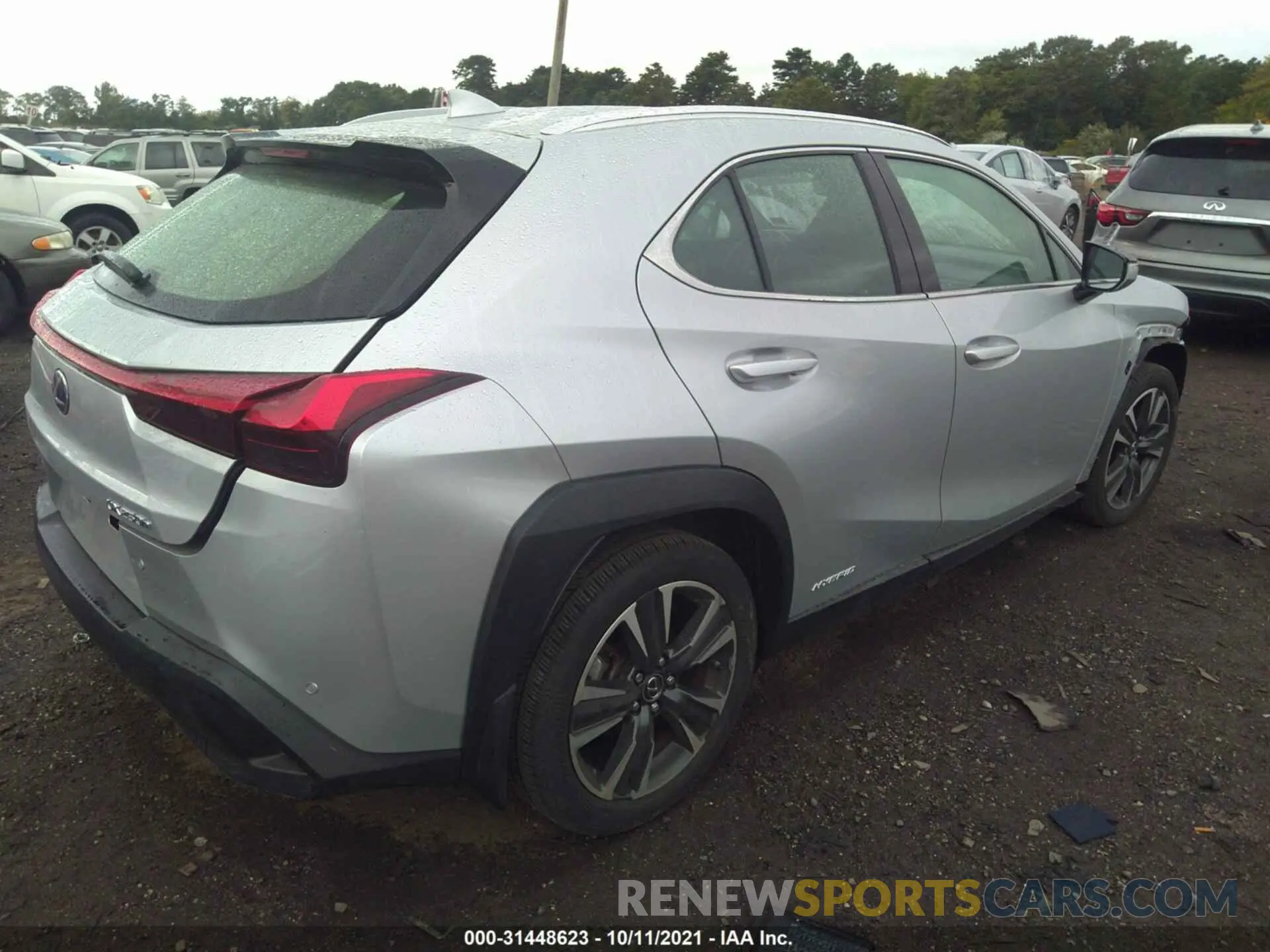 4 fotografías del automóvil dañado JTHP9JBHXL2022155 LEXUS UX 2020