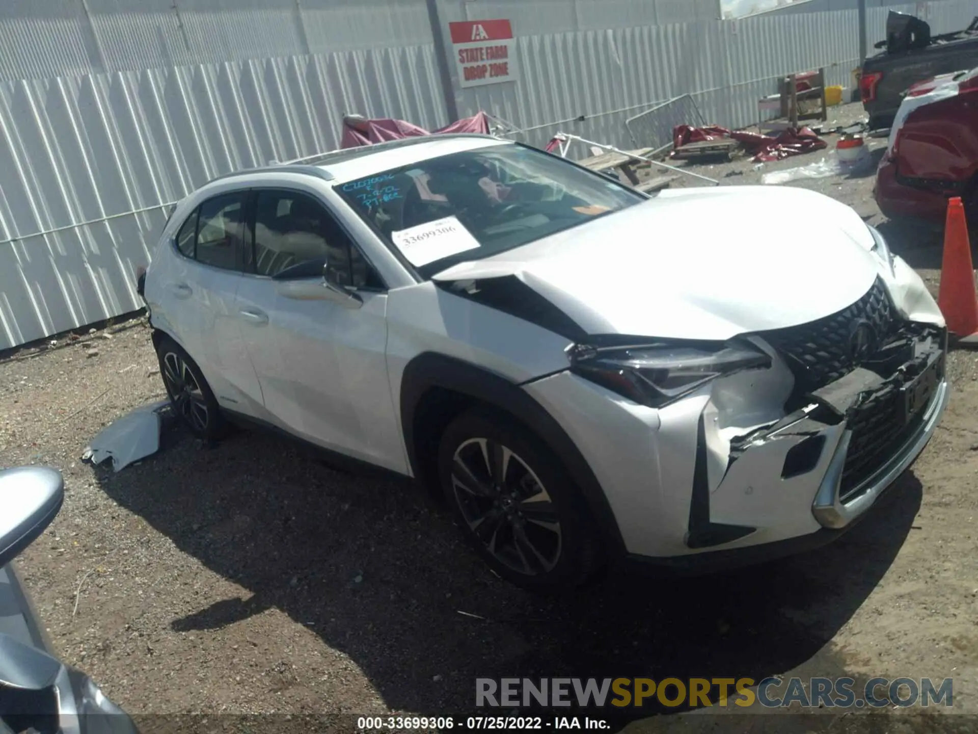 1 fotografías del automóvil dañado JTHP9JBHXL2036816 LEXUS UX 2020