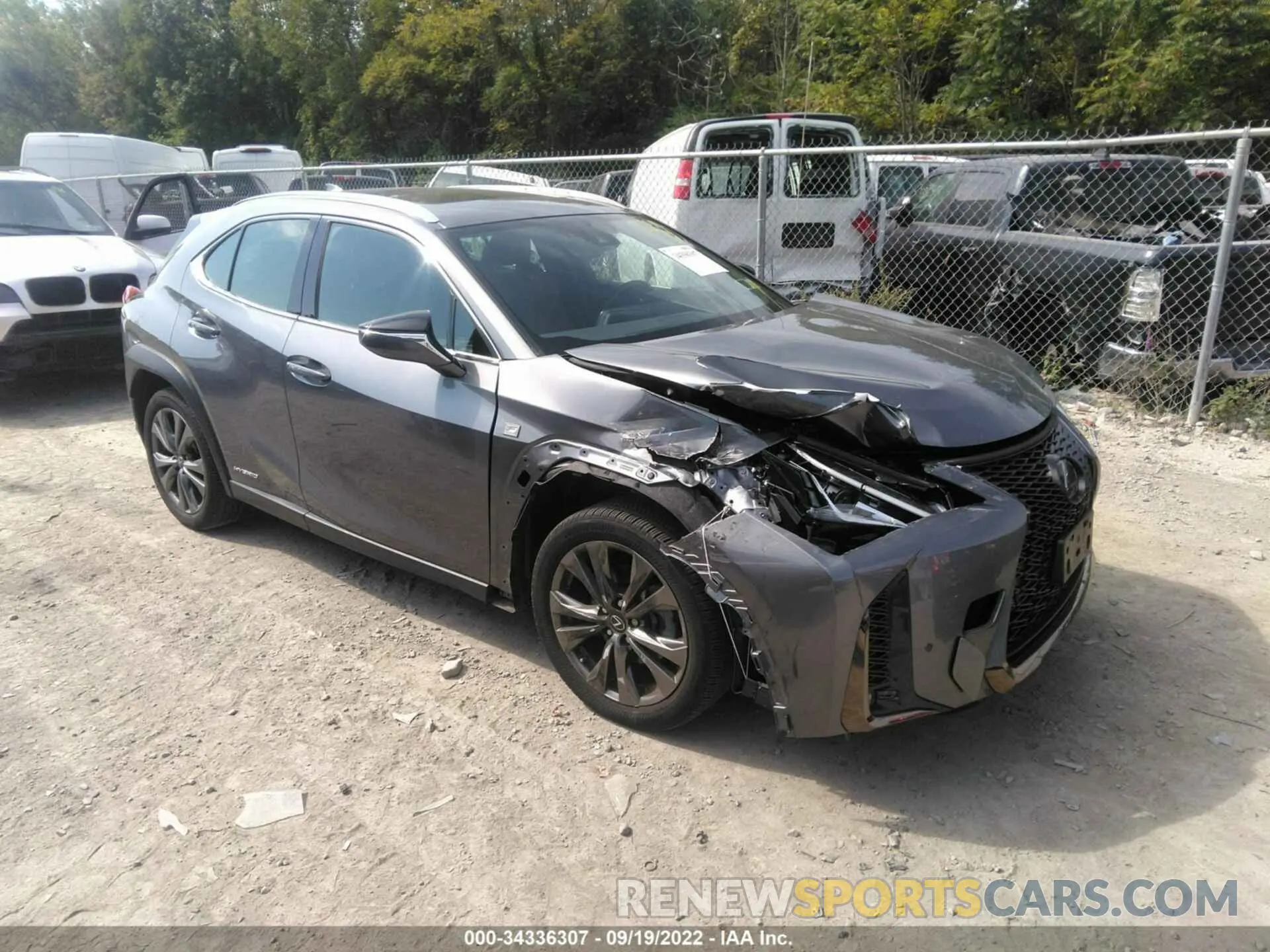 1 fotografías del automóvil dañado JTHR9JBH4L2028235 LEXUS UX 2020