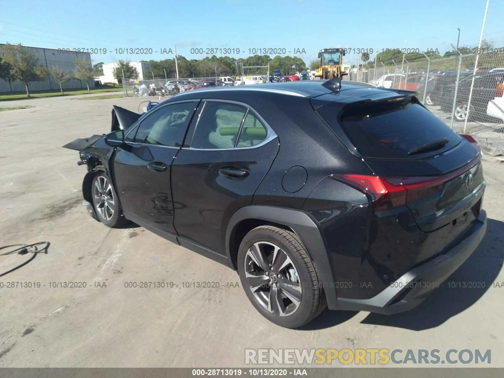 3 fotografías del automóvil dañado JTHX3JBH4L2022072 LEXUS UX 2020