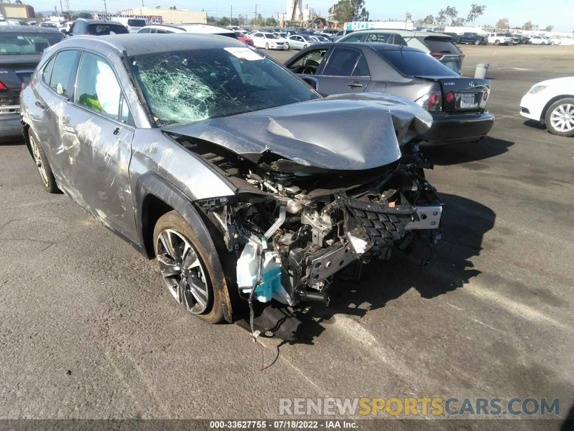 1 fotografías del automóvil dañado JTHX9JBH3L2033319 LEXUS UX 2020