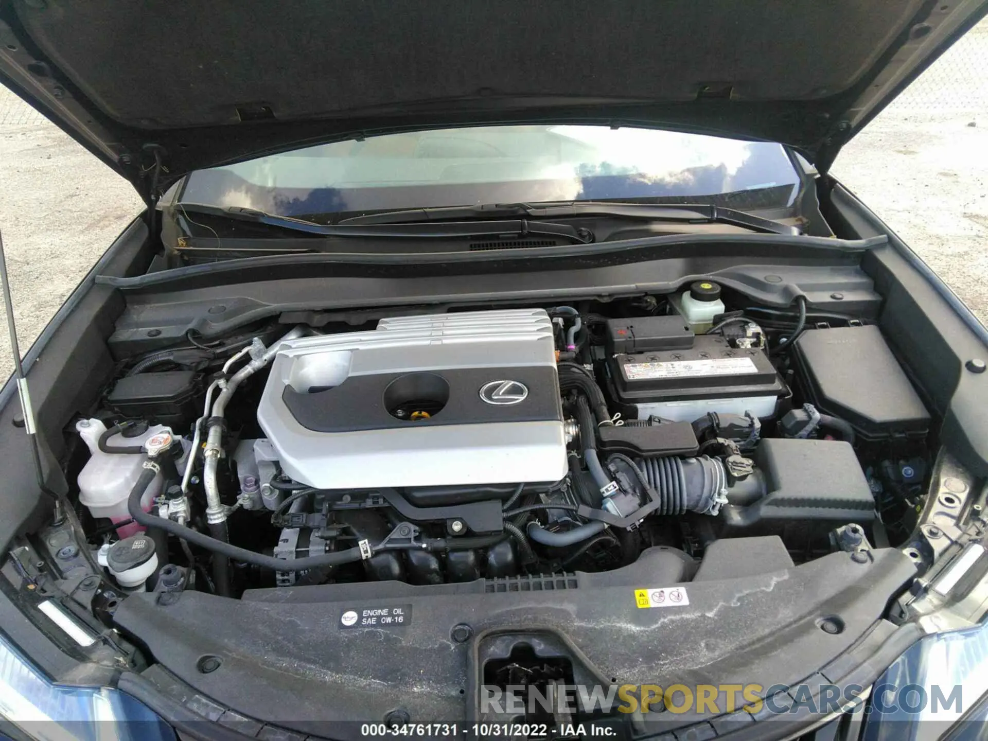 10 fotografías del automóvil dañado JTHP3JBH2M2035517 LEXUS UX 2021