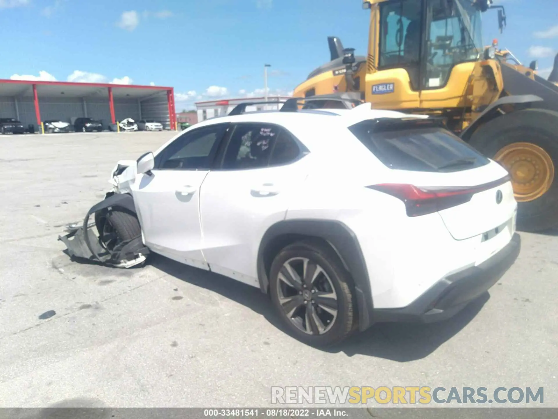 3 fotografías del automóvil dañado JTHP3JBH9M2037636 LEXUS UX 2021