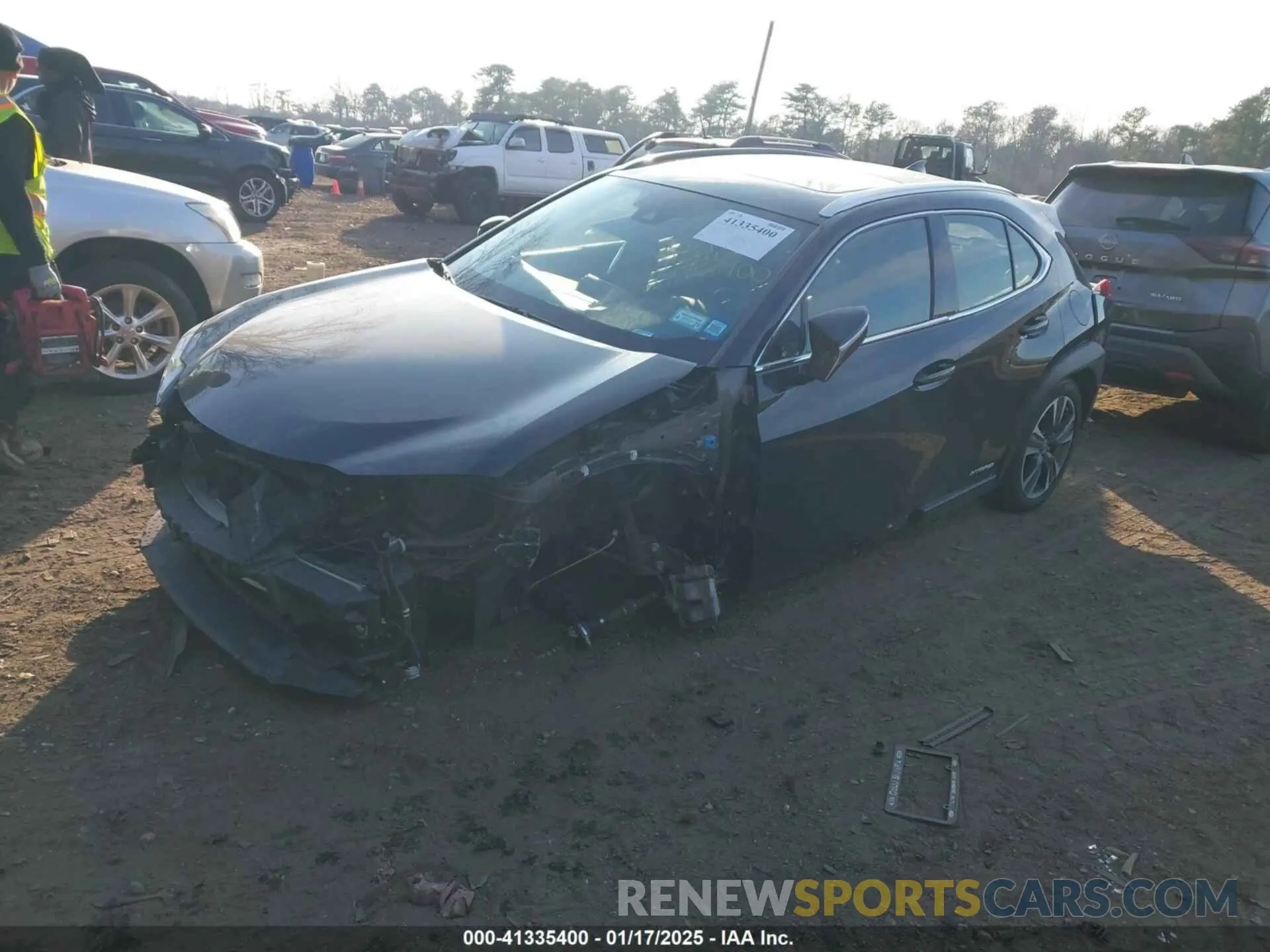 2 fotografías del automóvil dañado JTHP9JBH2M2041574 LEXUS UX 2021