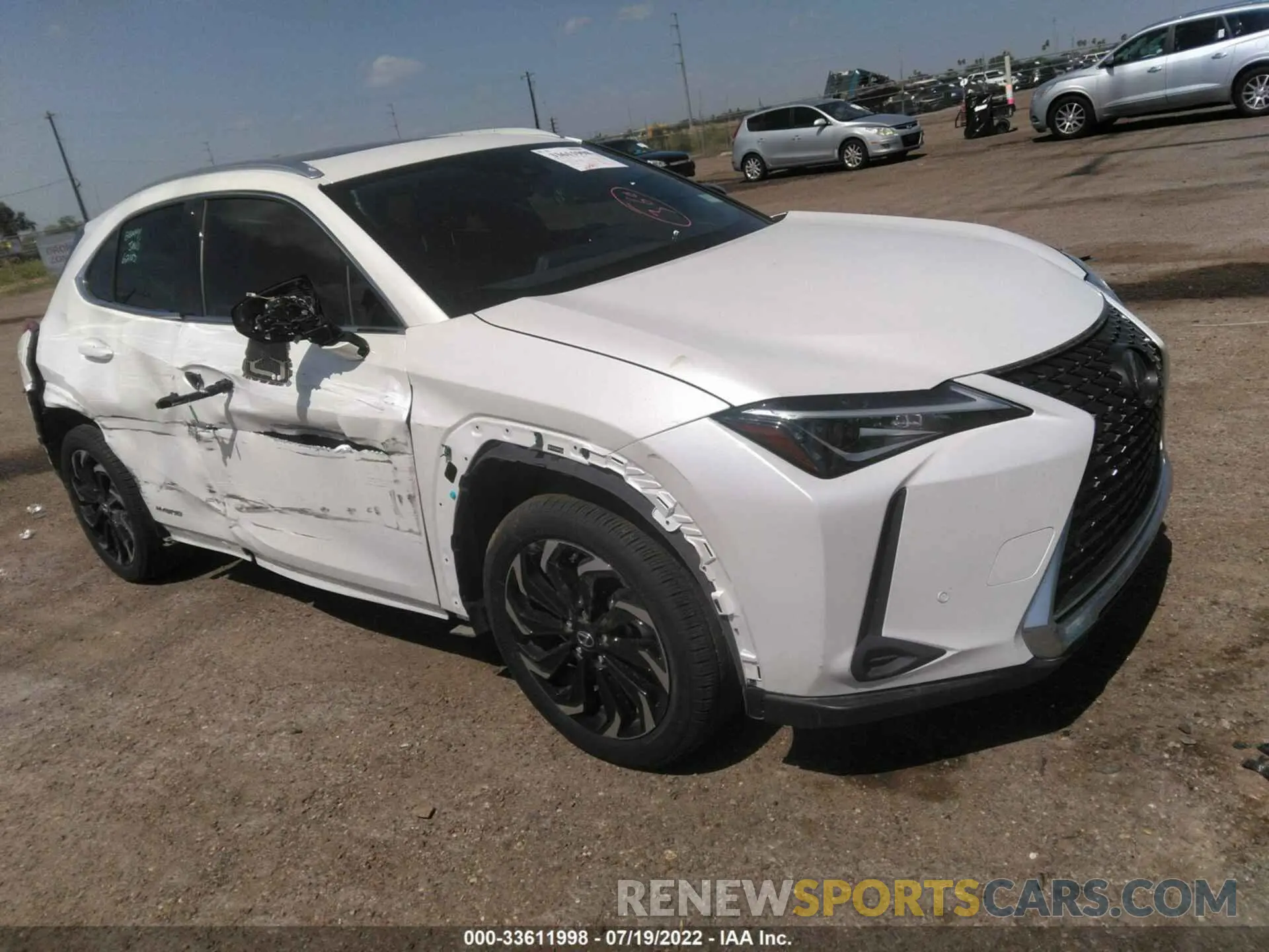1 fotografías del automóvil dañado JTHP9JBH4M2053354 LEXUS UX 2021