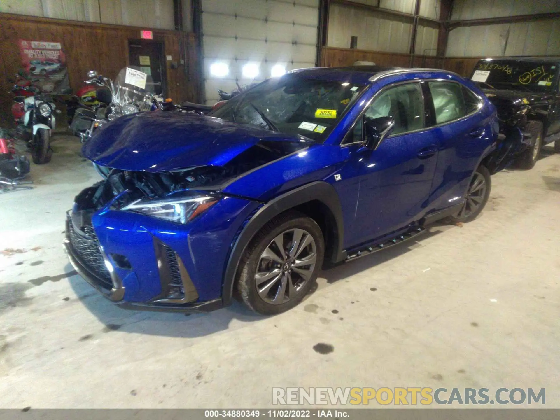 2 fotografías del automóvil dañado JTHR9JBH8M2046268 LEXUS UX 2021