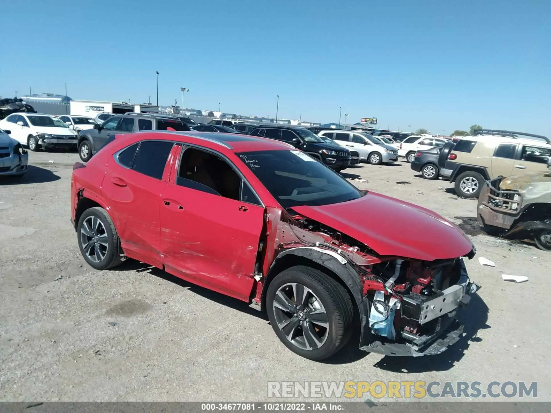 1 fotografías del automóvil dañado JTHX3JBH2M2041981 LEXUS UX 2021