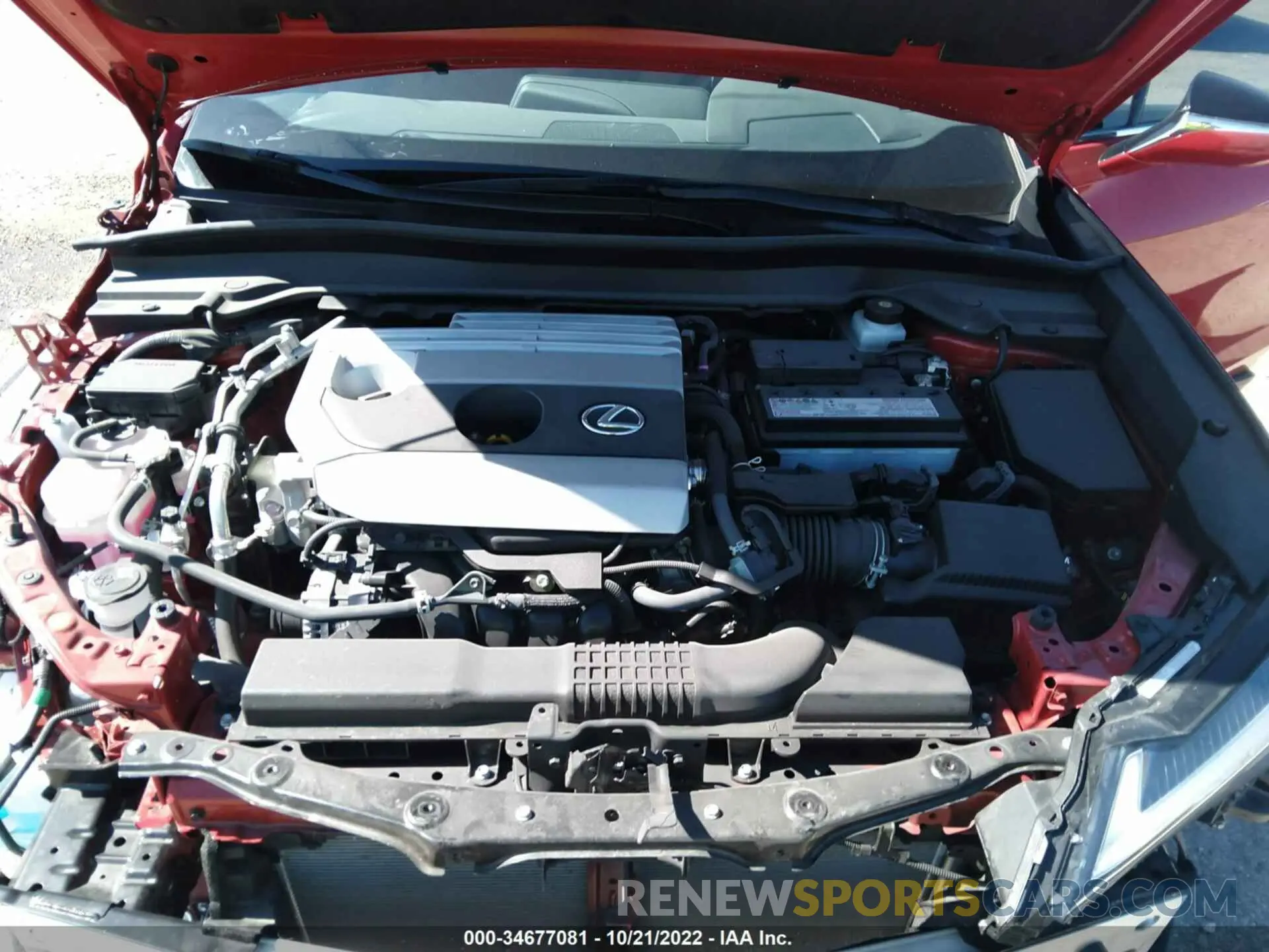 10 fotografías del automóvil dañado JTHX3JBH2M2041981 LEXUS UX 2021