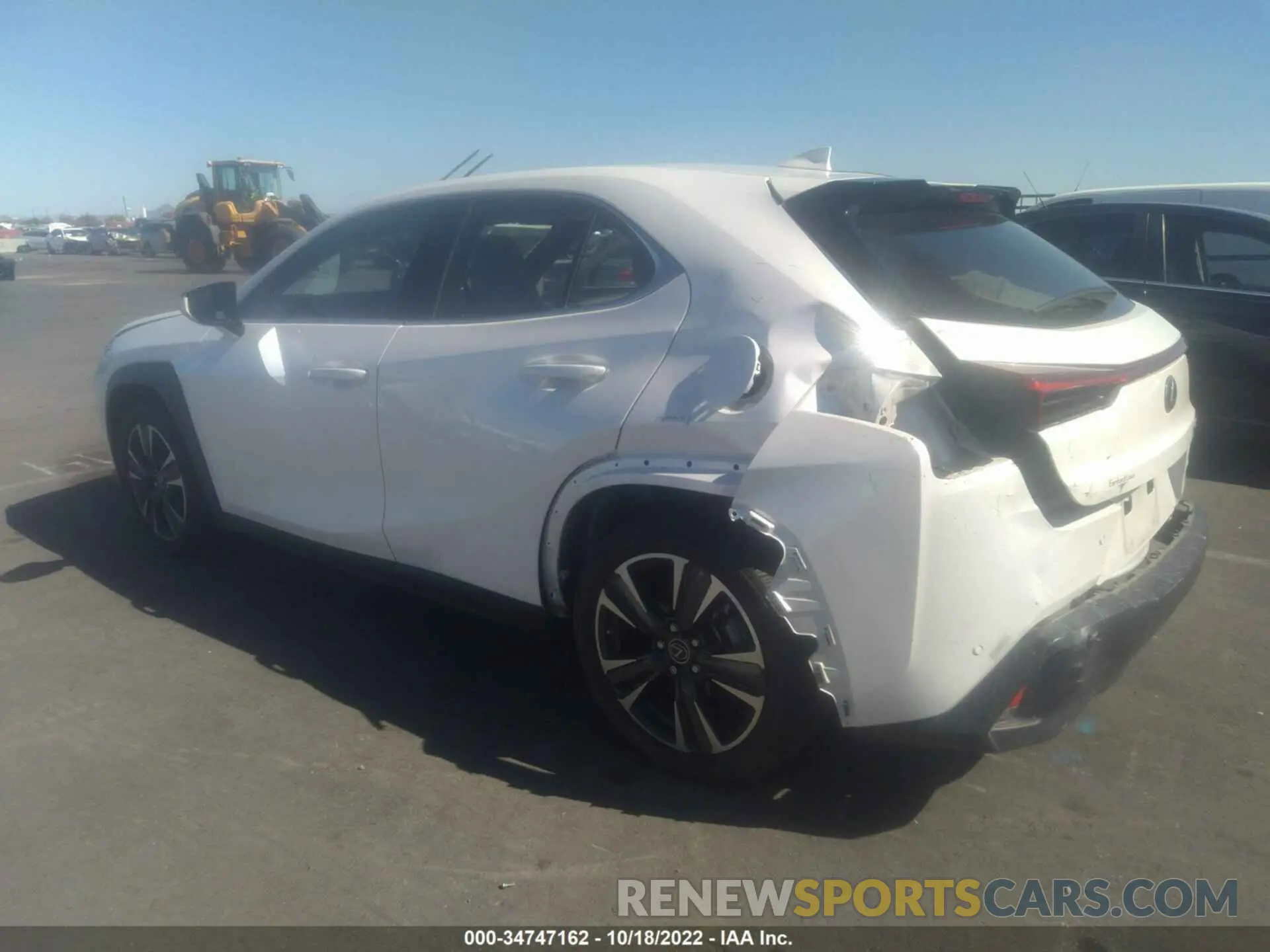3 fotografías del automóvil dañado JTHX3JBH7M2033343 LEXUS UX 2021