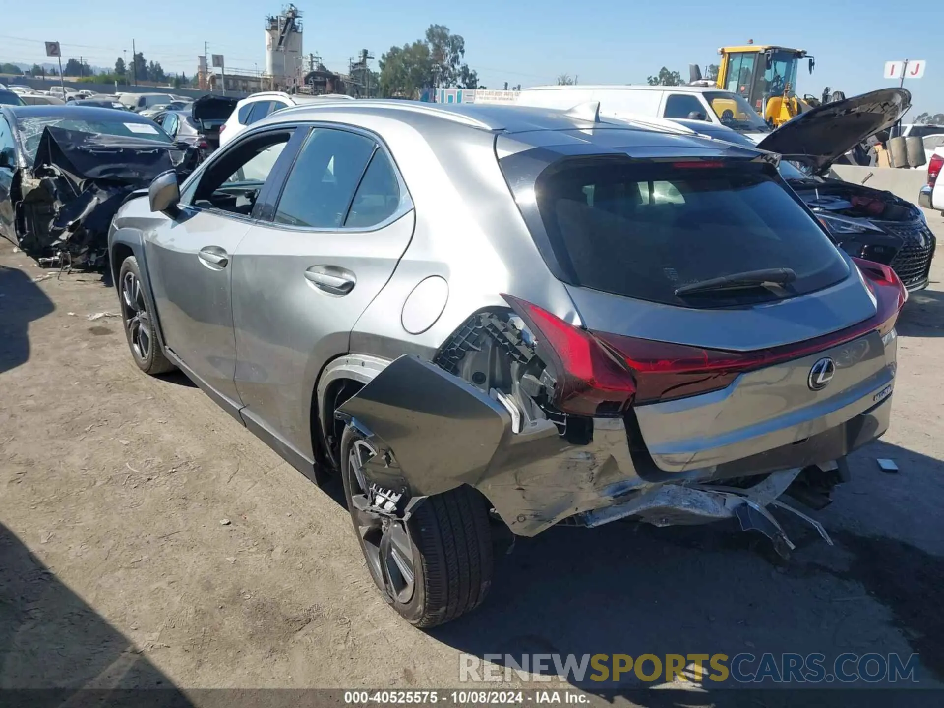 3 fotografías del automóvil dañado JTHX3JBH7M2042463 LEXUS UX 2021