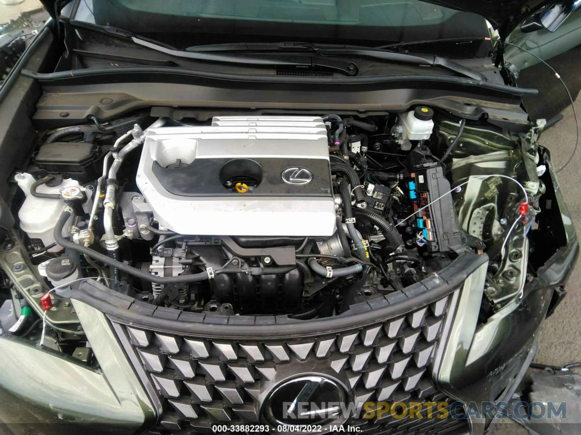 10 fotografías del automóvil dañado JTHX3JBH7M2045430 LEXUS UX 2021