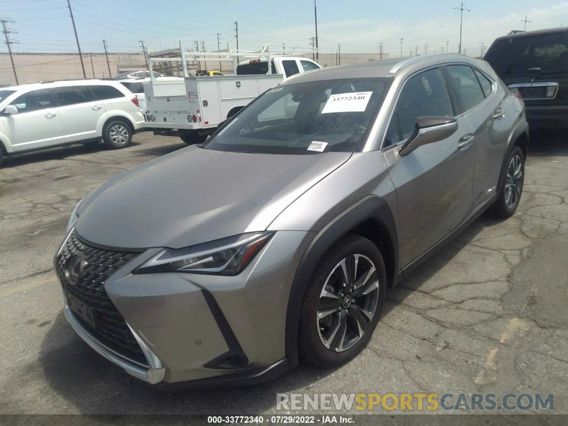 2 fotografías del automóvil dañado JTHX9JBH4N2061455 LEXUS UX 2022