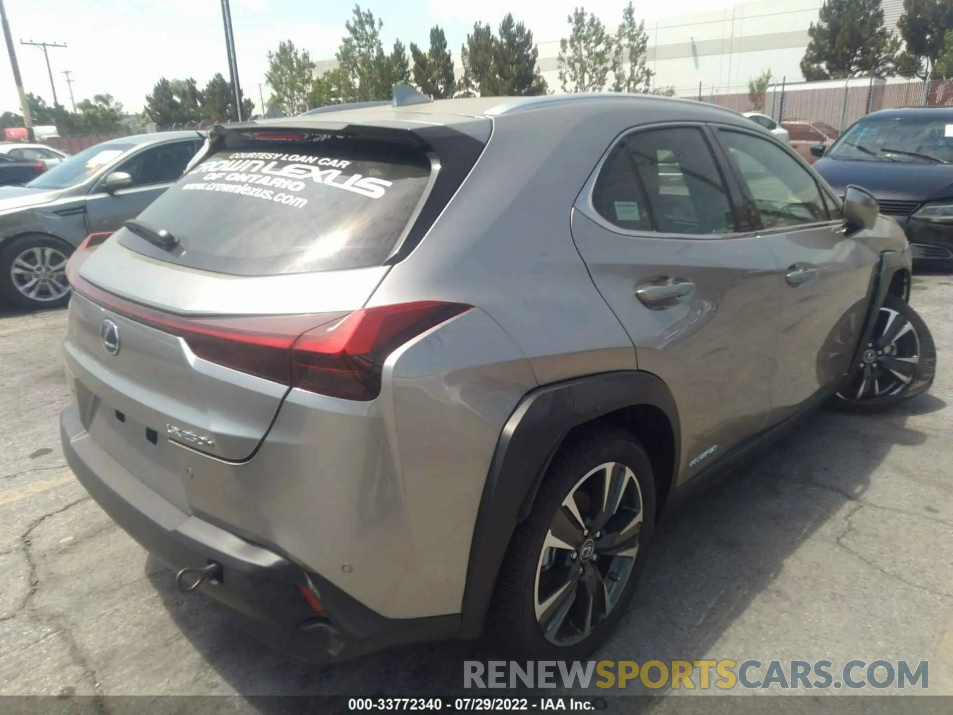 4 fotografías del automóvil dañado JTHX9JBH4N2061455 LEXUS UX 2022