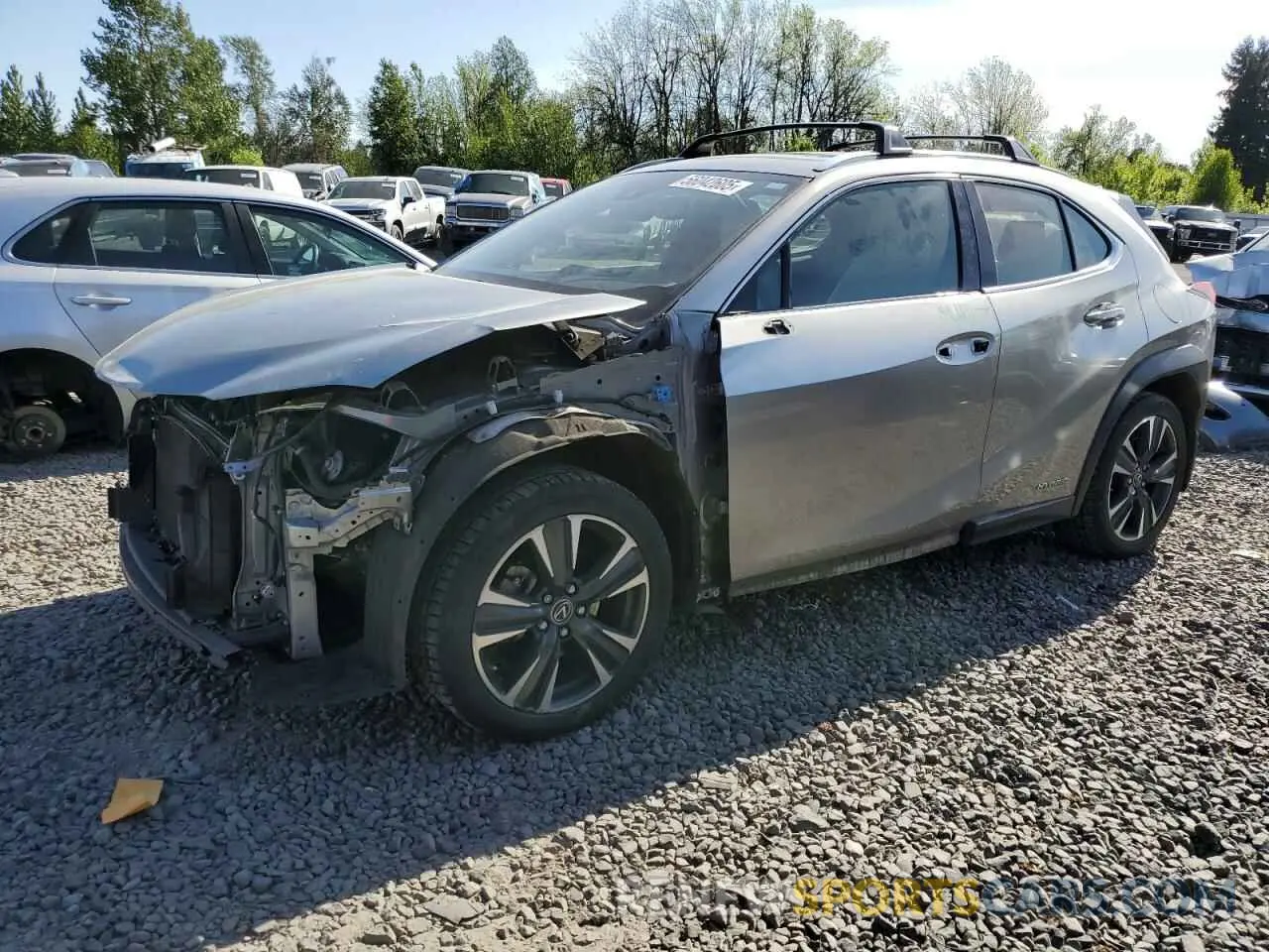 1 fotografías del automóvil dañado JTHU9JBH0K2002451 LEXUS UX 250H 2019