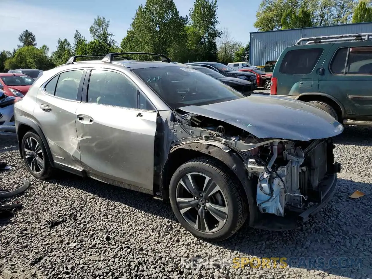 4 fotografías del automóvil dañado JTHU9JBH0K2002451 LEXUS UX 250H 2019