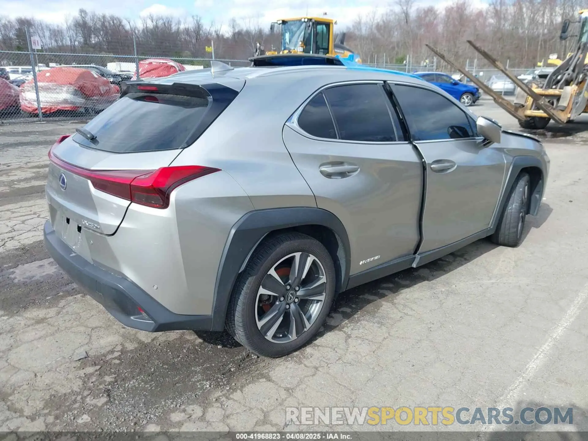 4 fotografías del automóvil dañado JTHU9JBH0K2002546 LEXUS UX 250H 2019