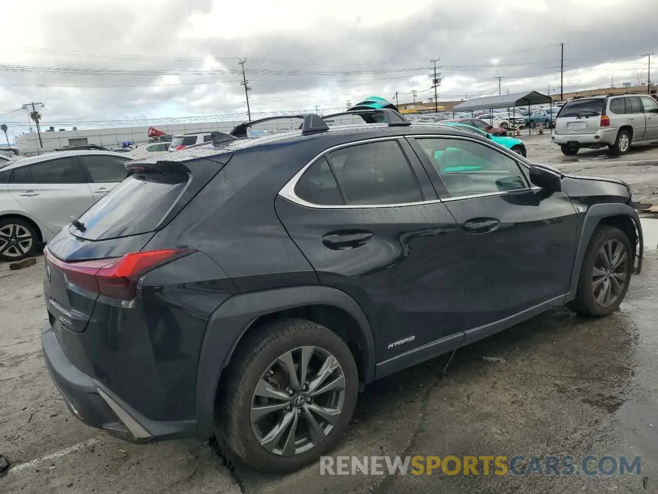 3 fotografías del automóvil dañado JTHU9JBH0K2019248 LEXUS UX 250H 2019