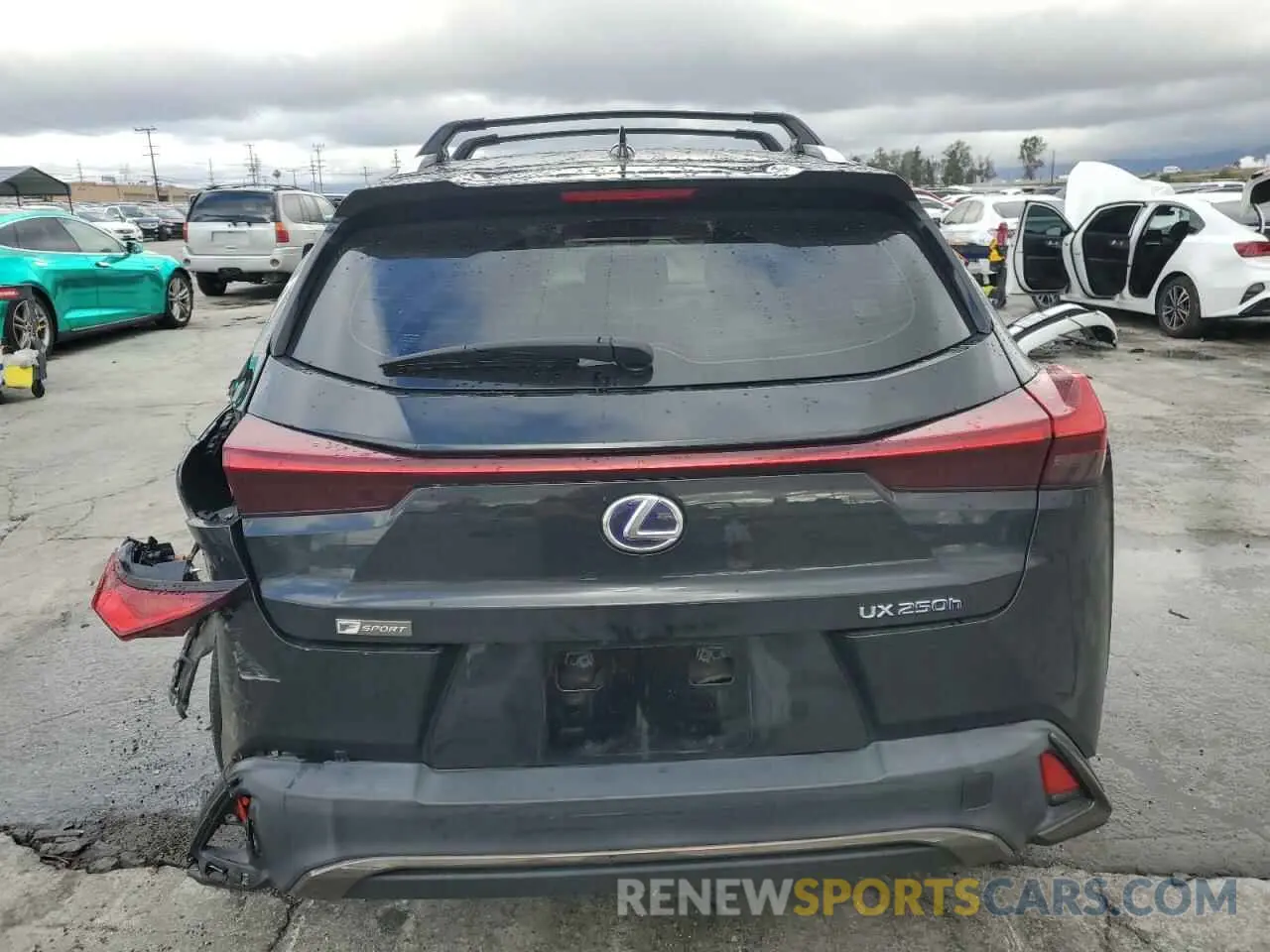 6 fotografías del automóvil dañado JTHU9JBH0K2019248 LEXUS UX 250H 2019