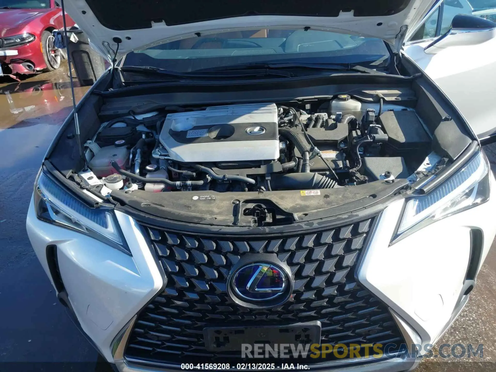 10 fotografías del automóvil dañado JTHU9JBH1K2007982 LEXUS UX 250H 2019