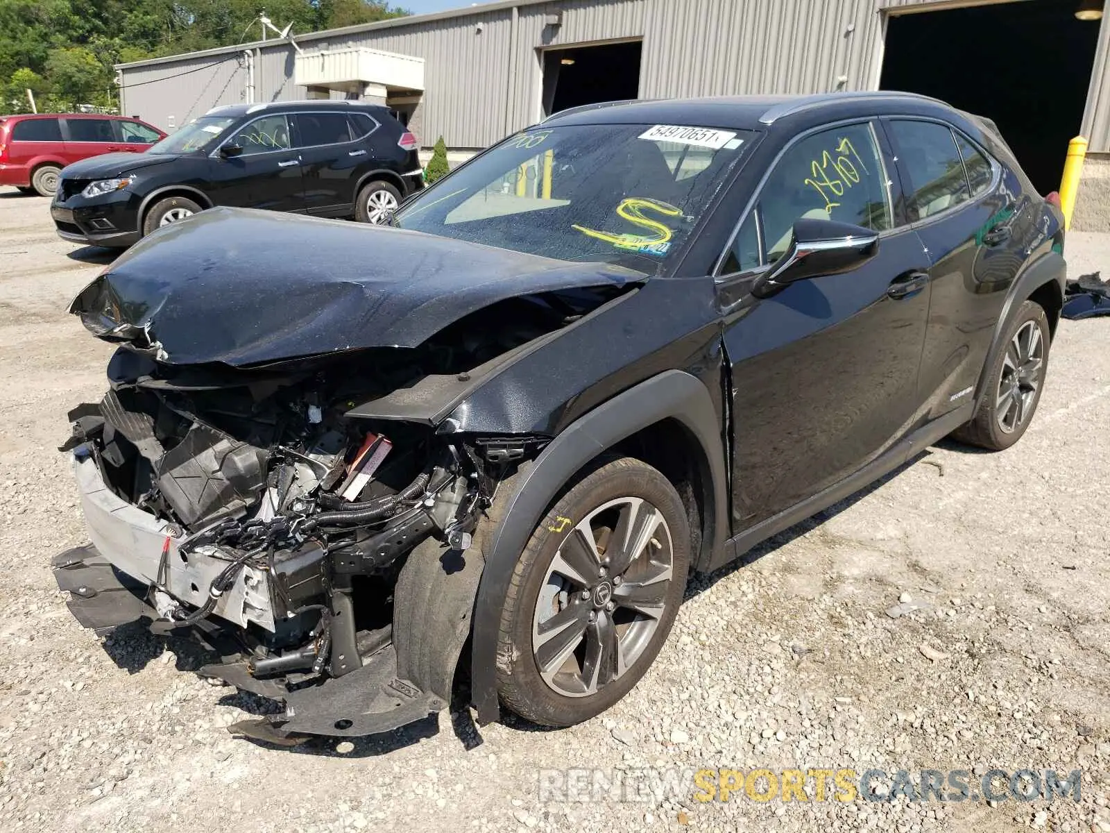 2 fotografías del automóvil dañado JTHU9JBH2K2011202 LEXUS UX 250H 2019