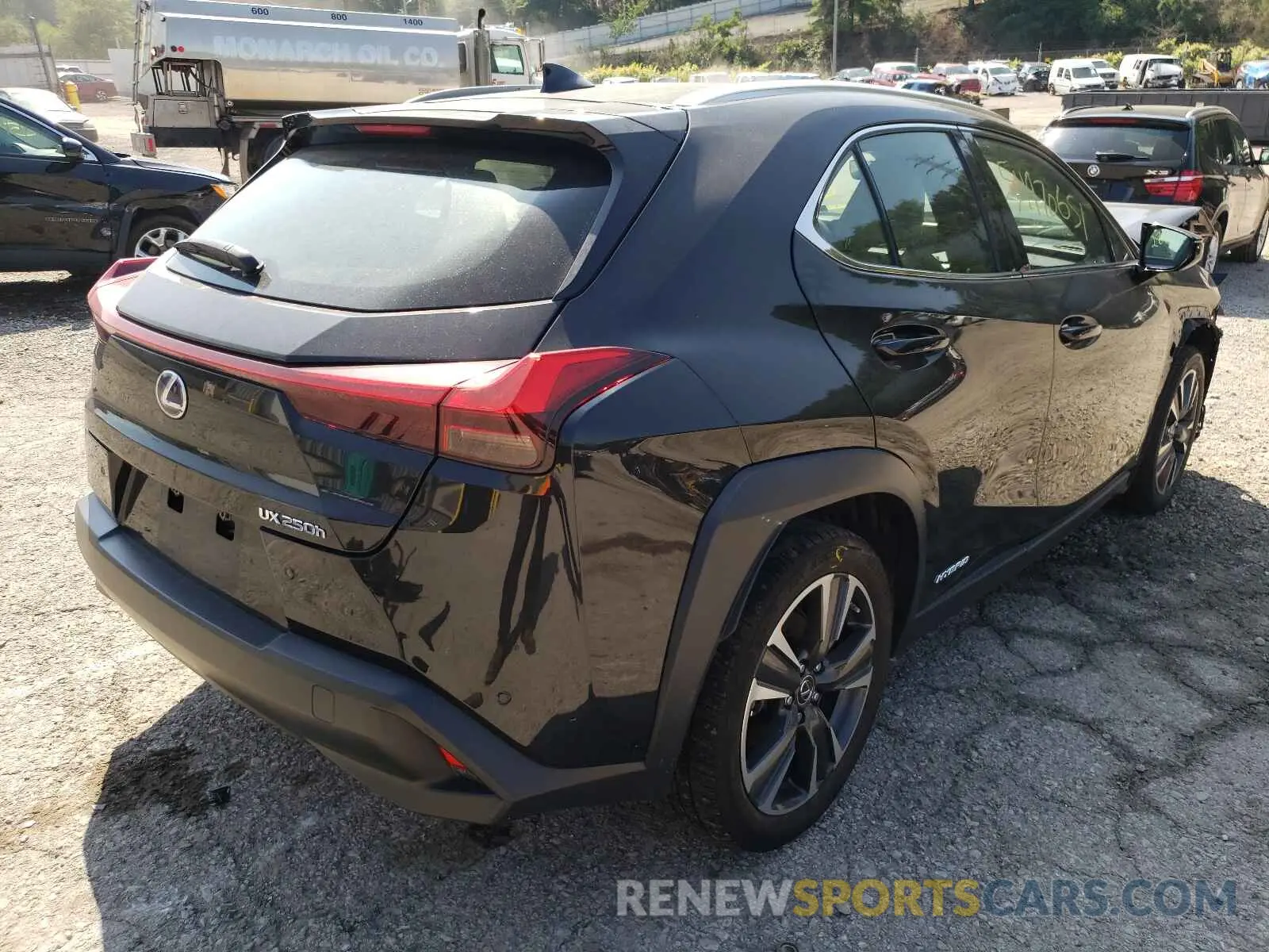 4 fotografías del automóvil dañado JTHU9JBH2K2011202 LEXUS UX 250H 2019