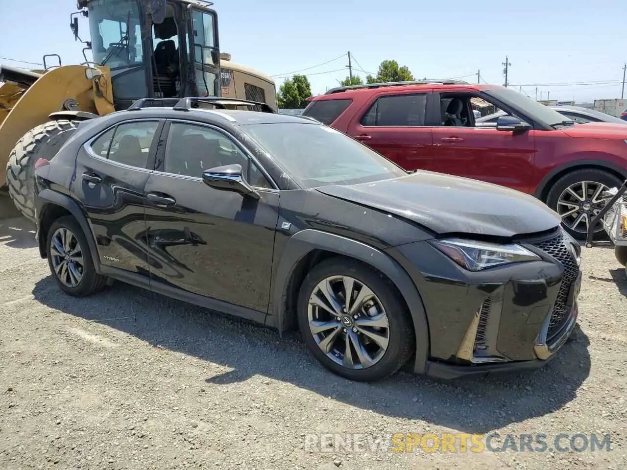 4 fotografías del automóvil dañado JTHU9JBH2K2013001 LEXUS UX 250H 2019