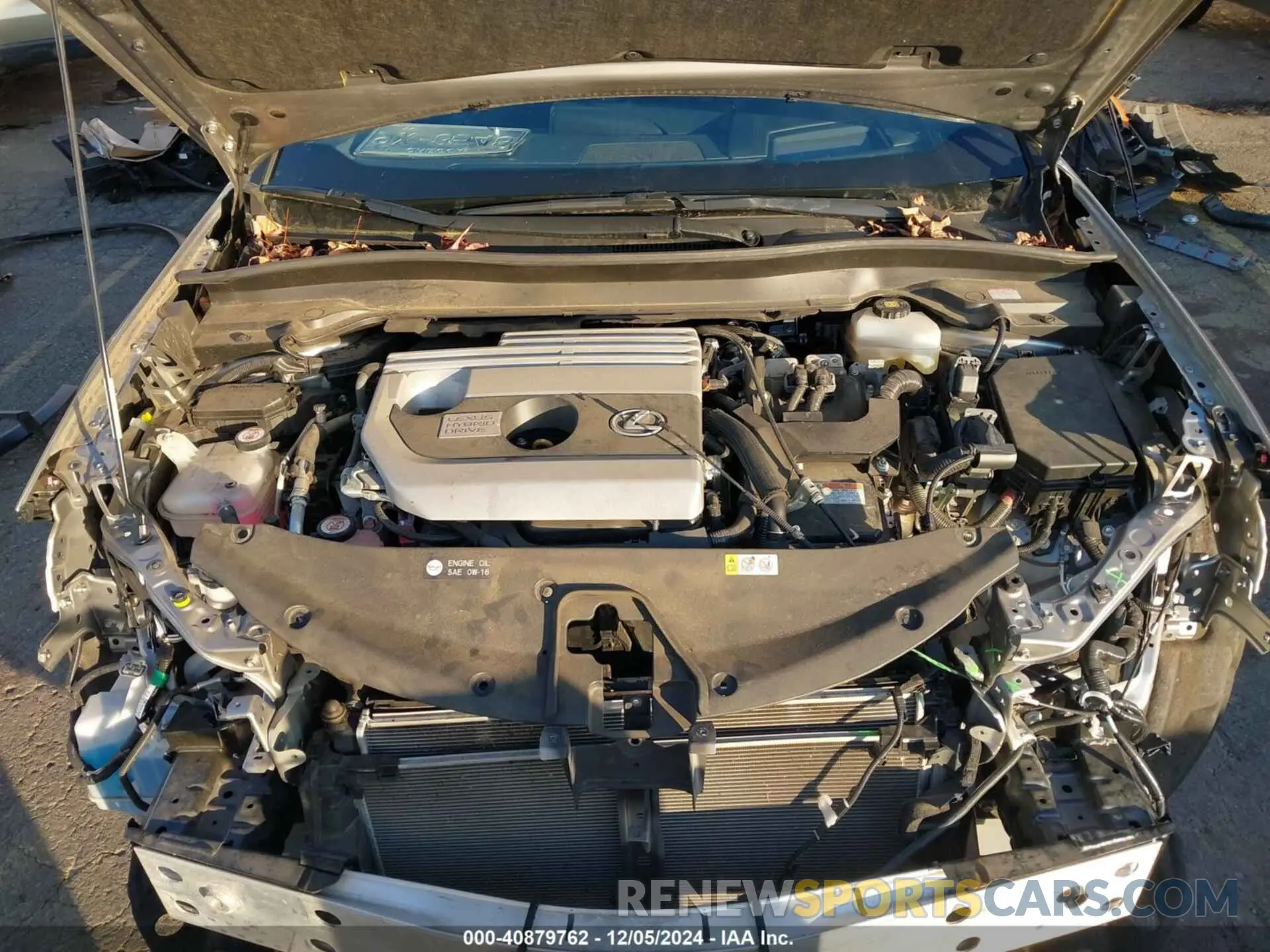 10 fotografías del automóvil dañado JTHU9JBH2K2014424 LEXUS UX 250H 2019