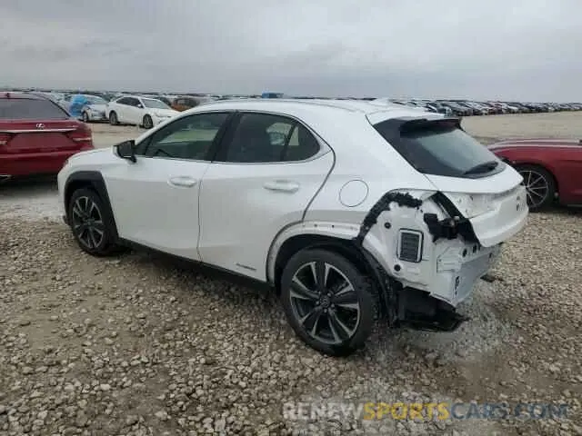 2 fotografías del automóvil dañado JTHU9JBH6K2014524 LEXUS UX 250H 2019