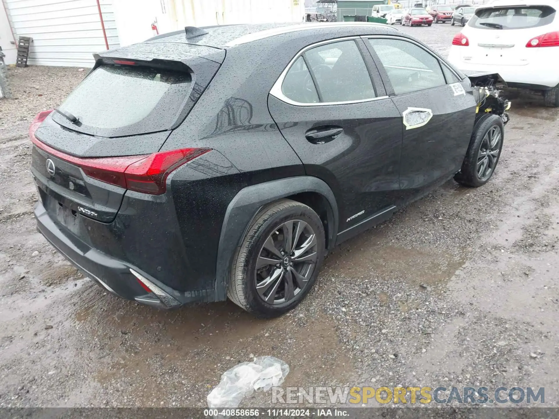 4 fotografías del automóvil dañado JTHU9JBH7K2002639 LEXUS UX 250H 2019