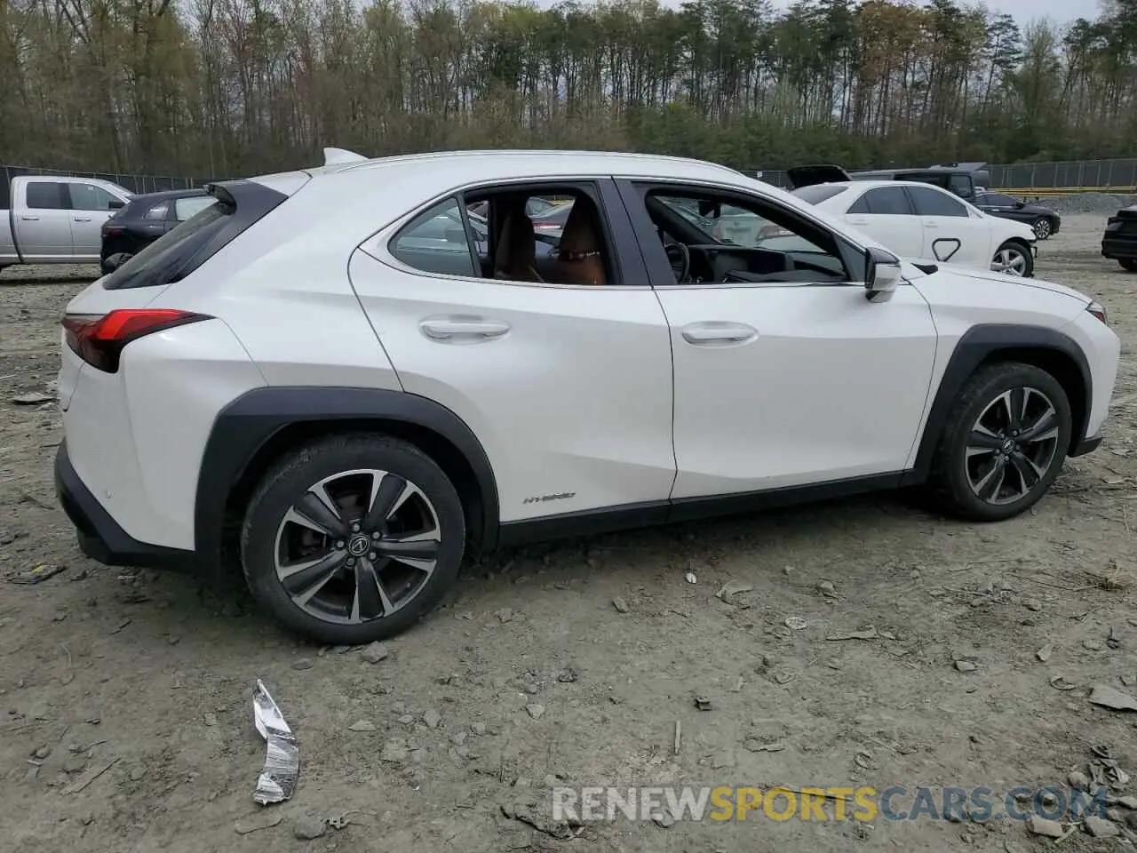 3 fotografías del automóvil dañado JTHU9JBH7K2008201 LEXUS UX 250H 2019