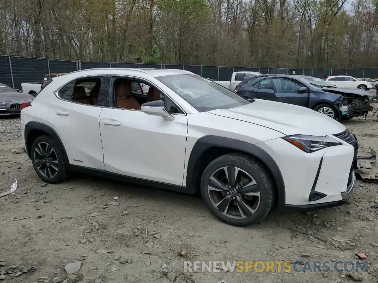 4 fotografías del automóvil dañado JTHU9JBH7K2008201 LEXUS UX 250H 2019