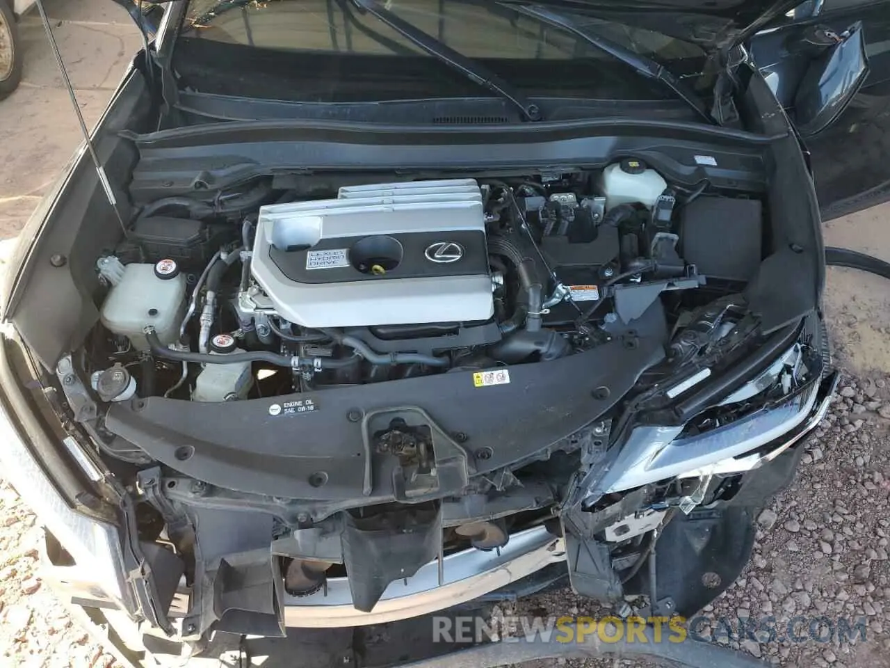 12 fotografías del automóvil dañado JTHU9JBH9K2000343 LEXUS UX 250H 2019