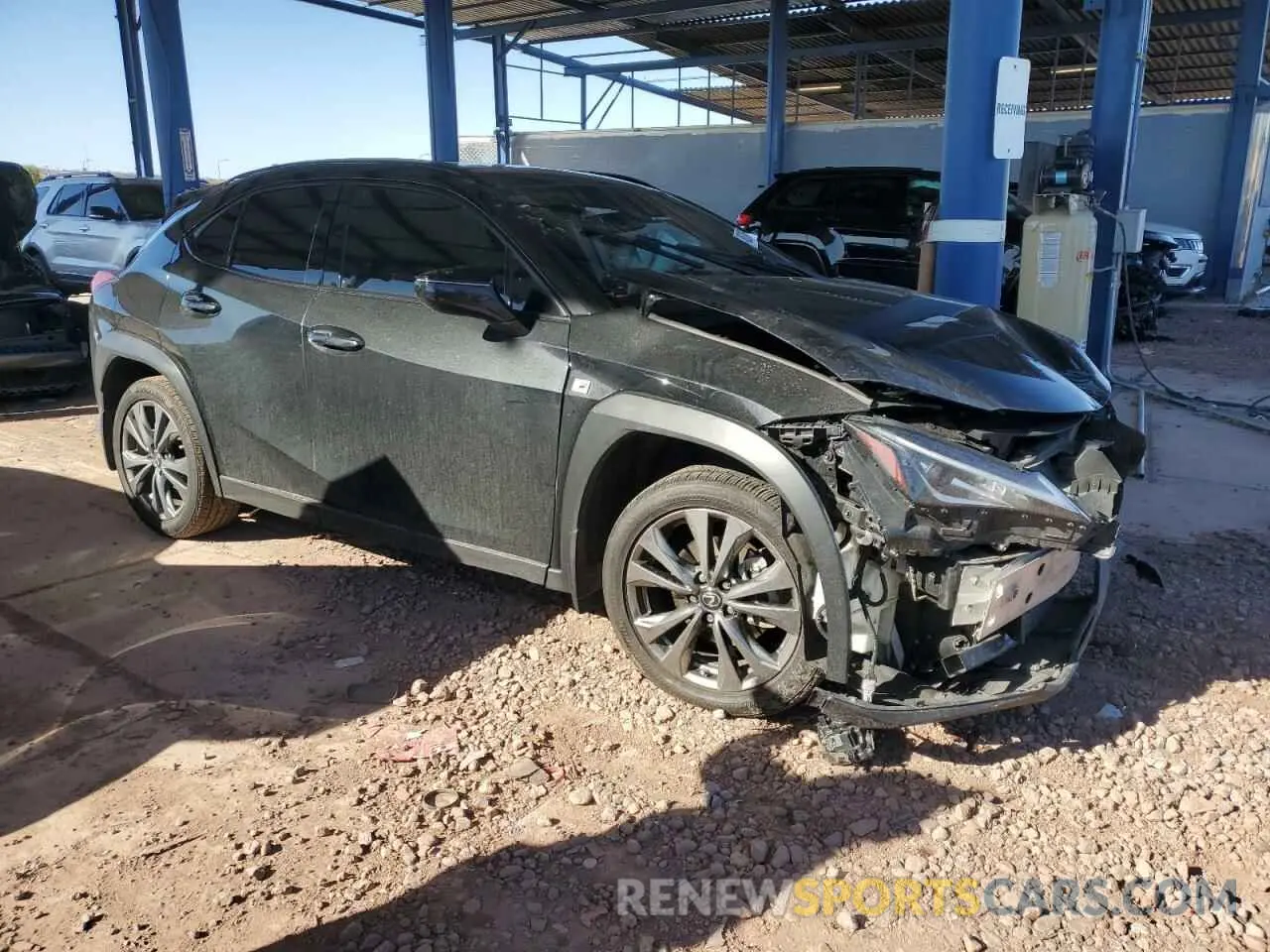 4 fotografías del automóvil dañado JTHU9JBH9K2000343 LEXUS UX 250H 2019