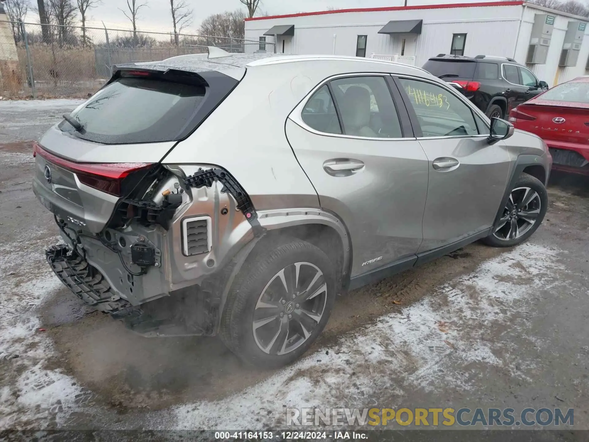 4 fotografías del automóvil dañado JTHU9JBH9K2012783 LEXUS UX 250H 2019