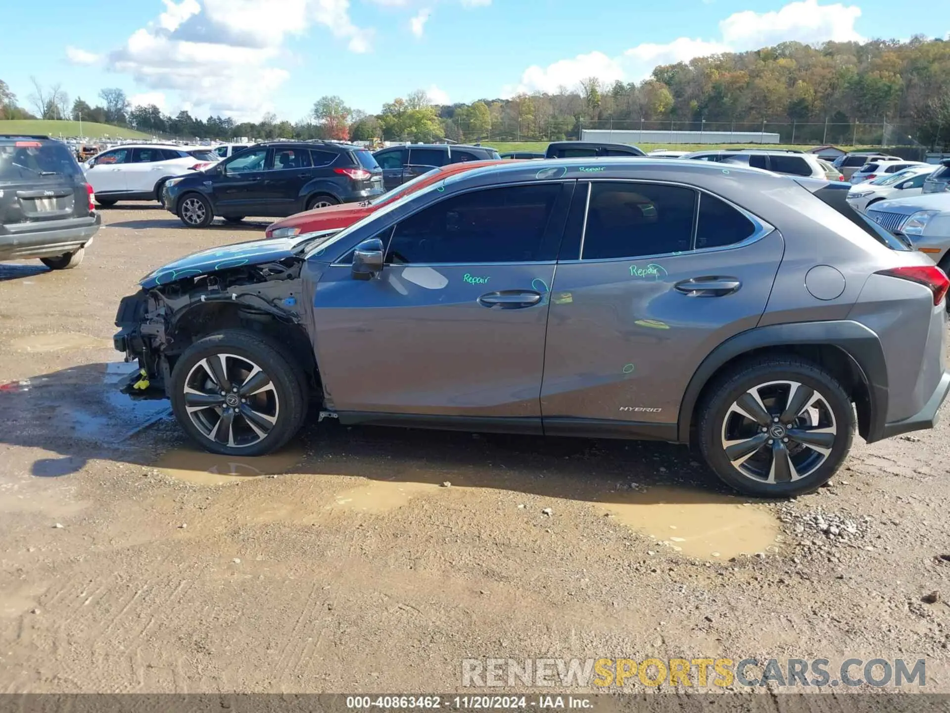 14 fotografías del automóvil dañado JTHU9JBHXK2011660 LEXUS UX 250H 2019