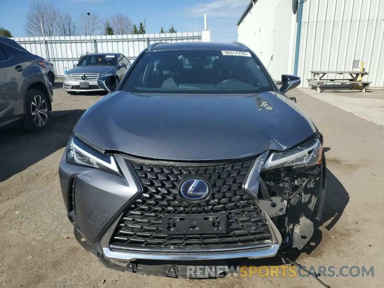 5 fotografías del automóvil dañado JTHL9JBH3L2032377 LEXUS UX 250H 2020