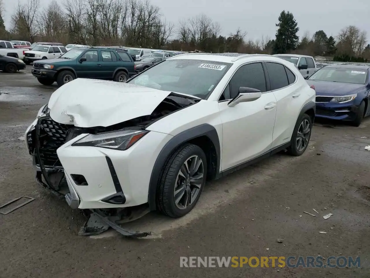1 fotografías del automóvil dañado JTHP9JBH0L2024576 LEXUS UX 250H 2020