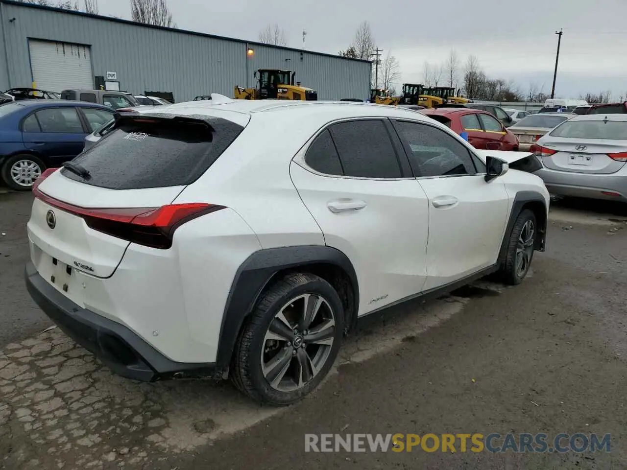 3 fotografías del automóvil dañado JTHP9JBH0L2024576 LEXUS UX 250H 2020