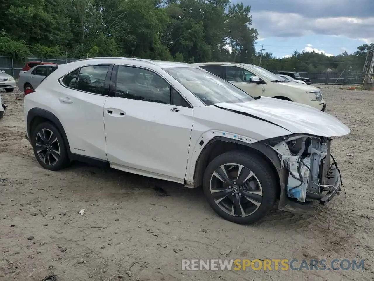 4 fotografías del automóvil dañado JTHP9JBH1L2028555 LEXUS UX 250H 2020