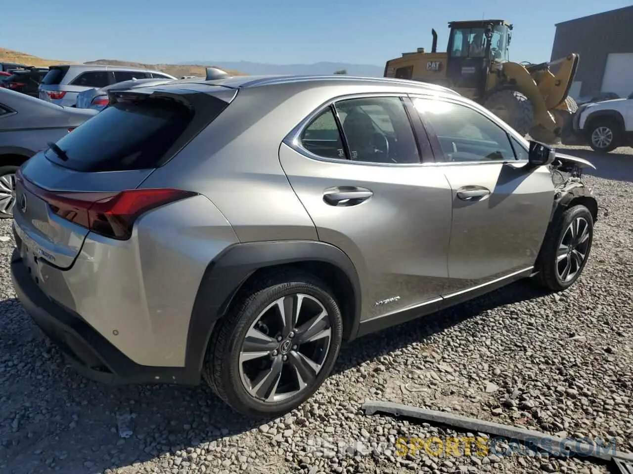 3 fotografías del automóvil dañado JTHP9JBH1L2030287 LEXUS UX 250H 2020