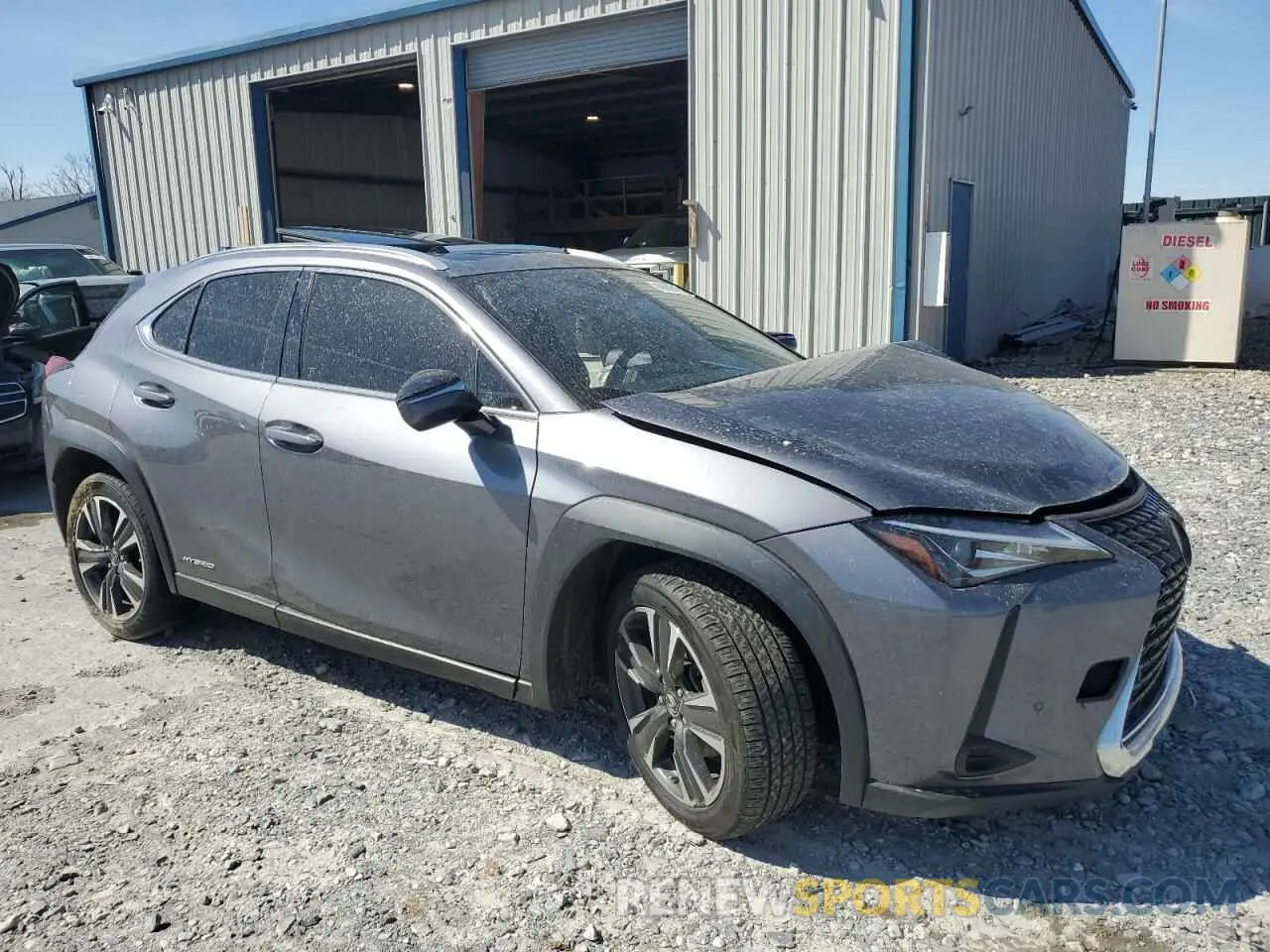 4 fotografías del automóvil dañado JTHP9JBH4L2025519 LEXUS UX 250H 2020