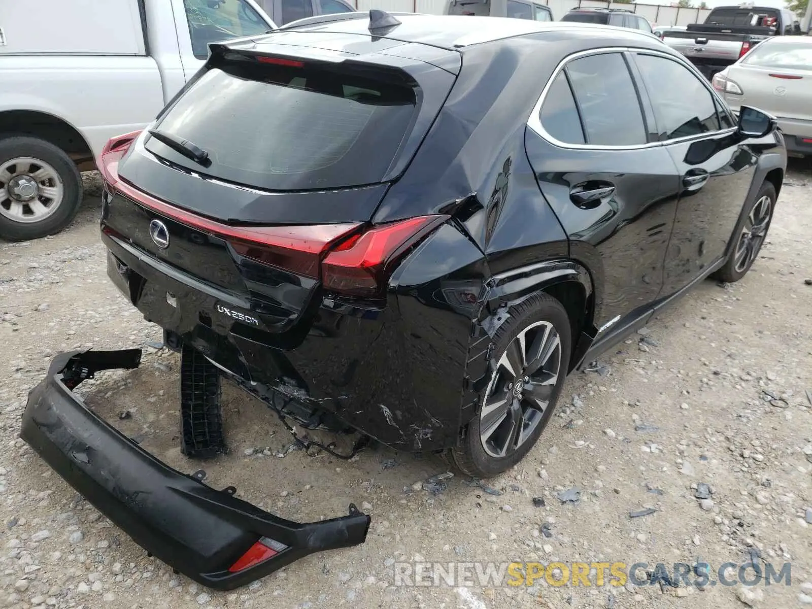 4 fotografías del automóvil dañado JTHP9JBH4L2028811 LEXUS UX 250H 2020