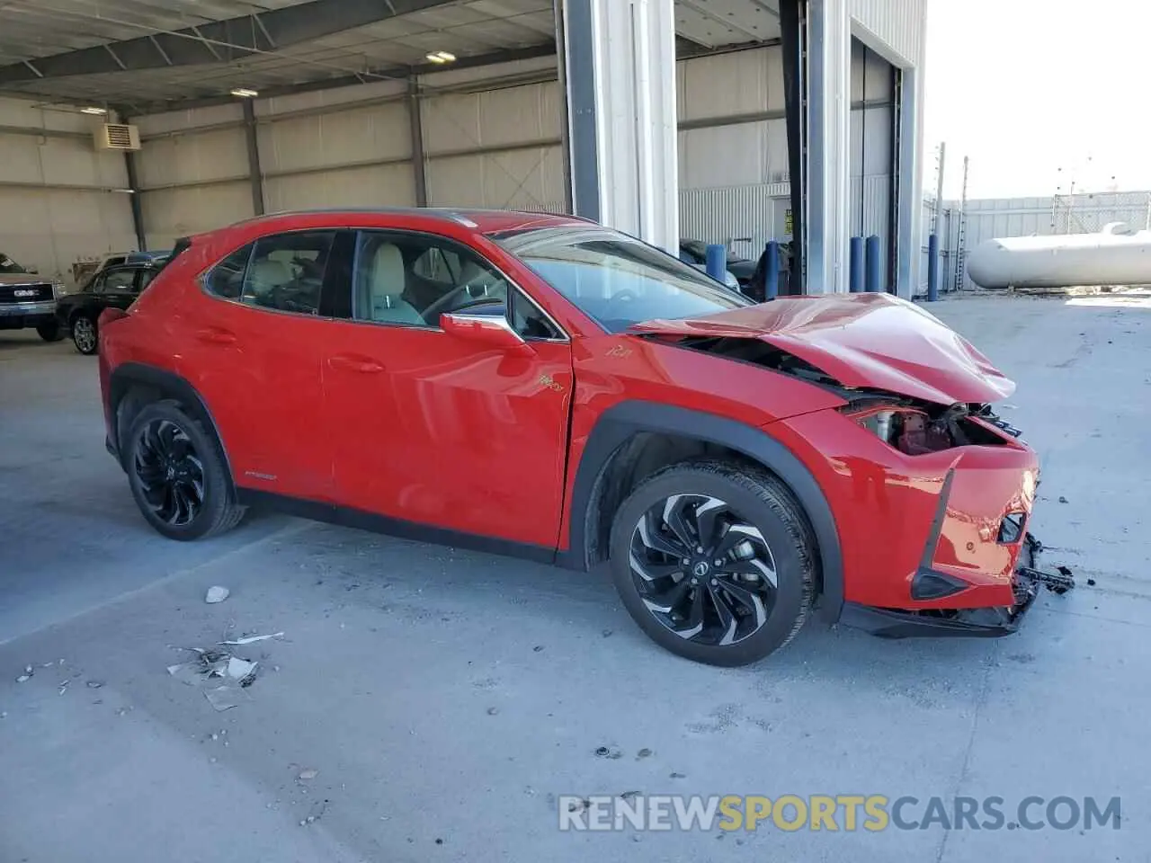 4 fotografías del automóvil dañado JTHP9JBH5L2034147 LEXUS UX 250H 2020