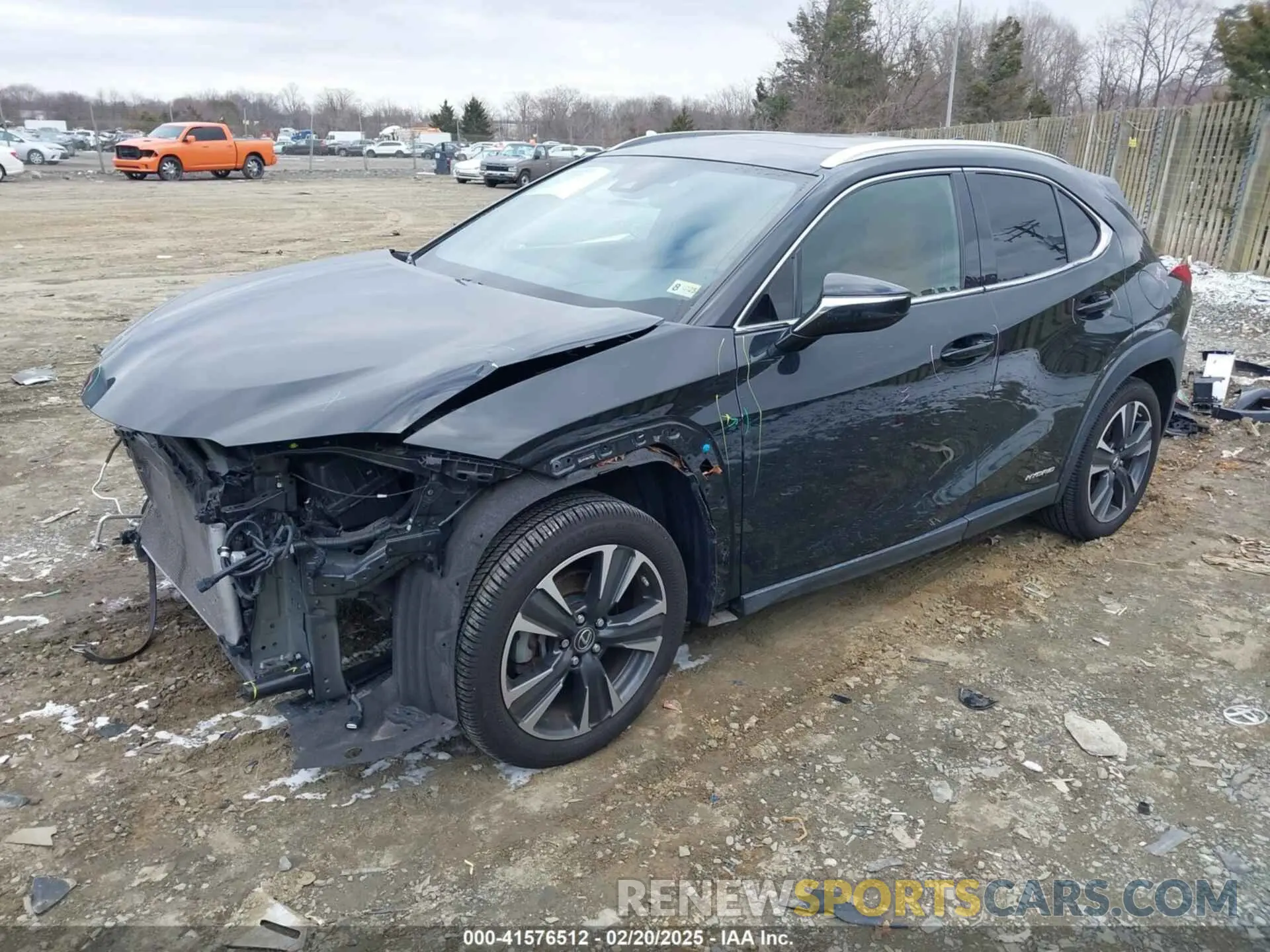2 fotografías del automóvil dañado JTHP9JBH6L2027045 LEXUS UX 250H 2020