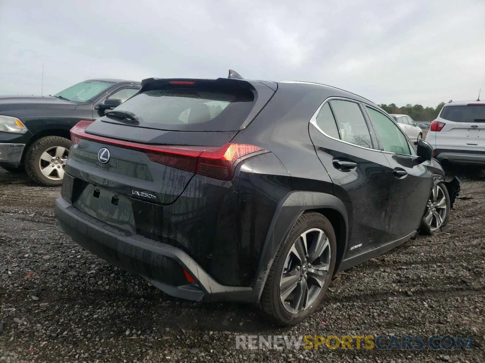 4 fotografías del automóvil dañado JTHP9JBH9L2027668 LEXUS UX 250H 2020