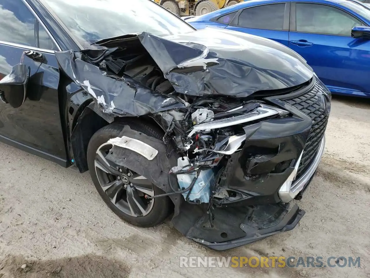 9 fotografías del automóvil dañado JTHP9JBHXL2026061 LEXUS UX 250H 2020