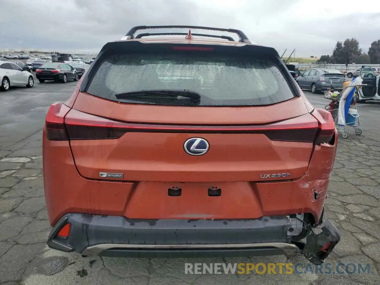 6 fotografías del automóvil dañado JTHR9JBH1L2026913 LEXUS UX 250H 2020